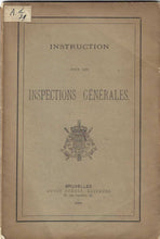 Load image into Gallery viewer, Instruction pour les inspections générales, 1909
