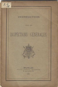 Instruction pour les inspections générales, 1909