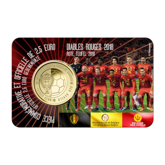 2,5 Euro Belgium 2018 FR/DE 'Red Devils' (BU)