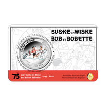 Load image into Gallery viewer, 5 euro &#39;75 years Suske &amp; Wiske / Bob et Bobette&#39; Coincard in colour
