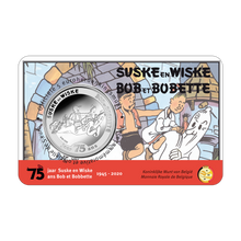 Load image into Gallery viewer, 5 euro &#39;75 years Suske &amp; Wiske / Bob et Bobette&#39; Coincard
