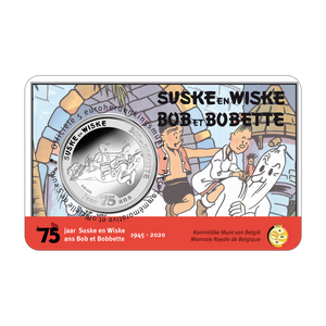 5 euro '75 years Suske & Wiske / Bob et Bobette' Coincard