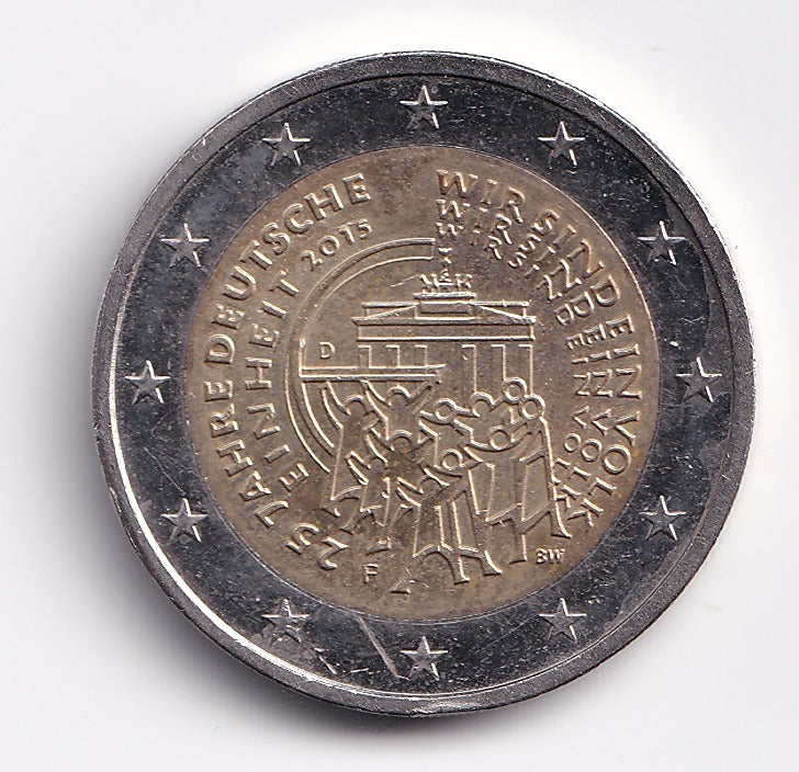 2 Euro 2015 Germany 'D' '25 Years of German Unity' (AU)