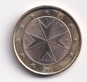 1 Euro 2008 Malta (FDC/UNC)