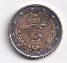 Load image into Gallery viewer, 2 Euro 2008 Belgium &#39;Human Rights&#39; (AU)
